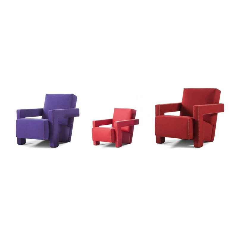 Utrecht Baby 637 Fauteuil bébé Cassina Utrecht avec revêtement en tissu