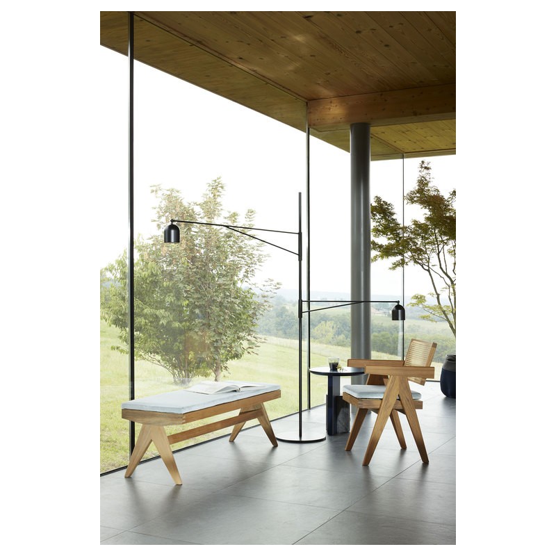 Capitol Complex Office Chair 051 Chaise de bureau Cassina Capitol Complex avec accoudoirs avec structure en bois et assise en paille de Vienne