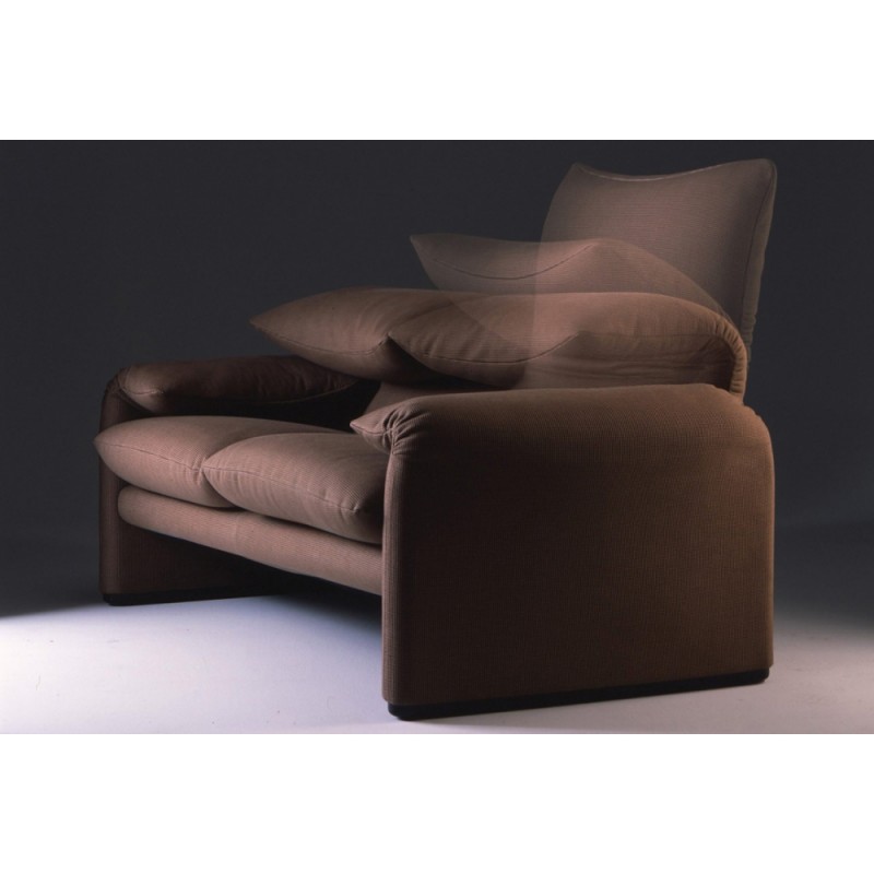 Divano 2 Maralunga - MAXI 675 Cassina Maralunga MAXI Canapé 2 places avec revêtement au choix, 214 cm - Avec coussins lombaires