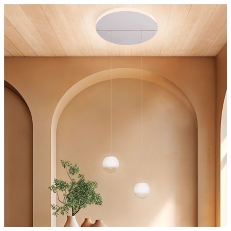 Bolla S2 Lampe à suspension LED Minitallux Bolla S2 en différentes finitions par Icone Luce