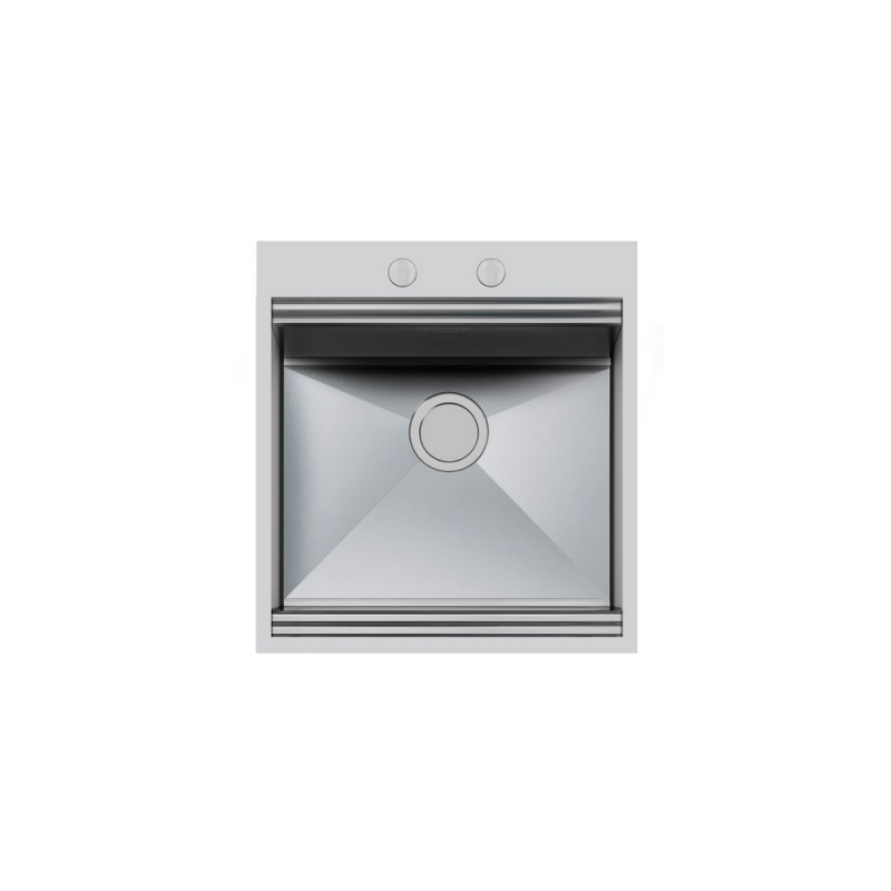 1012050 Foster Lavello una vasca 1012 050 finitura acciaio inox da 51.8x56 cm