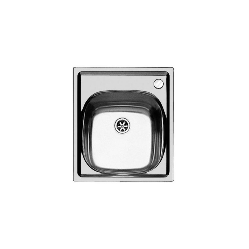 1144001 Foster Évier 1 bac 1144 001 finition inox 44x50 cm - Cuve à droite