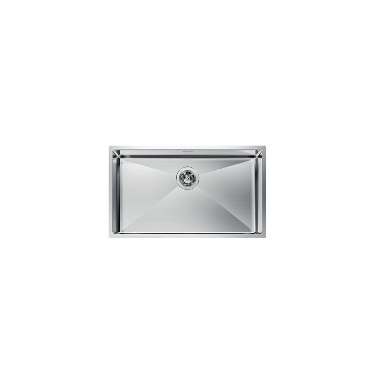 1717050 Foster Lavello una vasca 1717 050 finitura acciaio inox da 75x44 cm