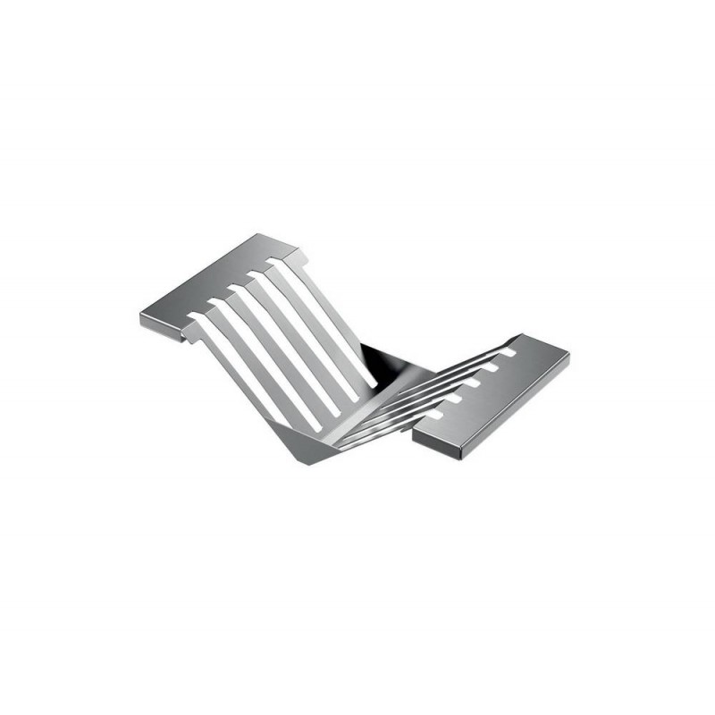 1773100 Foster Support à assiettes 1773 100 finition inox 28x14 cm