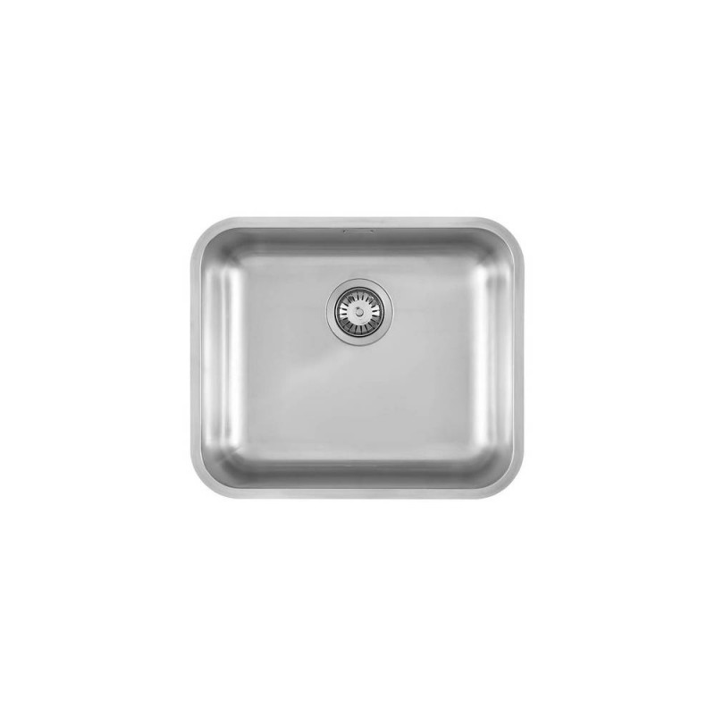 1845850 Foster Lavello una vasca 1845 850 finitura acciaio inox da 48.8x43.8 cm