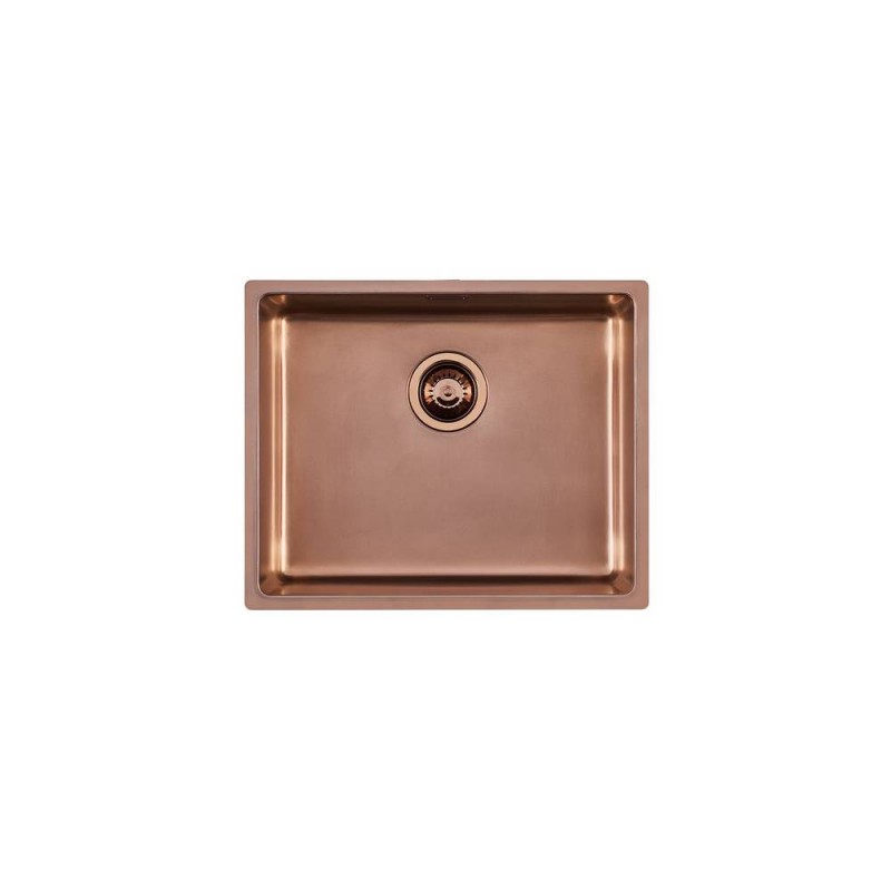 2155888 Foster Lavello una vasca 2155 888 finitura acciaio PVD copper da 54x44 cm