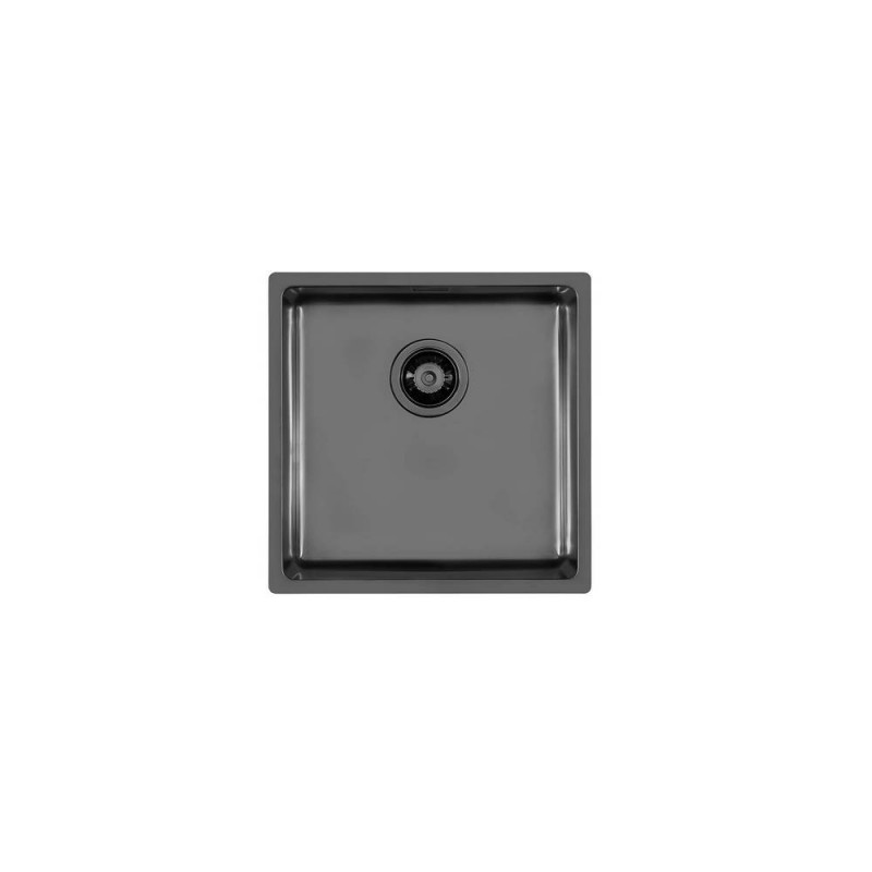 2156856 Foster Évier 1 bac 2156 856 gun metal finition acier PVD 44x44 cm