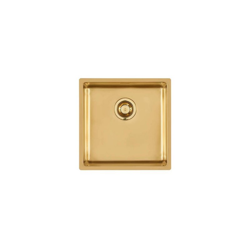 2156859 Foster Single bowl sink 2156 859 PVD gold steel finish 44x44 cm