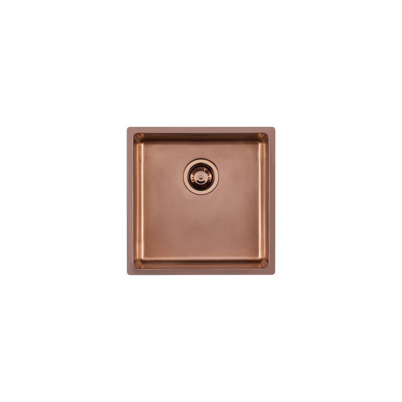 2156888 Foster Évier 1 bac 2156 888 finition acier cuivre PVD 44x44 cm
