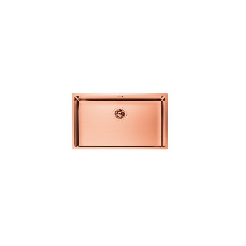 2157058 Foster Évier 1 bac 2157 058 finition acier cuivre PVD 75x44 cm