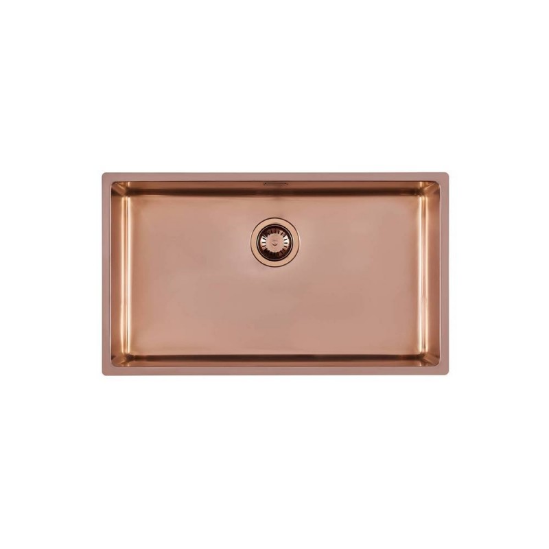 2157858 Foster Évier 1 bac 2157 858 finition acier cuivre PVD 75x44 cm