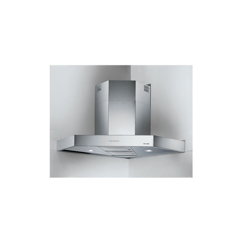 2439003 Foster Corner extractor wall hood Pitagora 2439 003 stainless steel finish 90x90 cm
