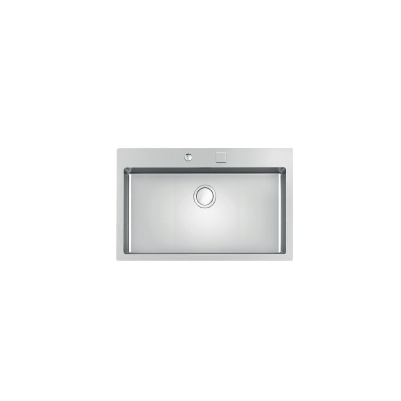 3367050 Foster Lavello una vasca 3367 050 finitura acciaio inox da 86x52 cm