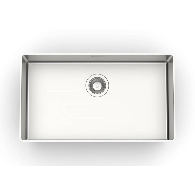 4371001 Foster Lavello una vasca 4371 001 finitura acciaio inox da 72.6x41.6 cm