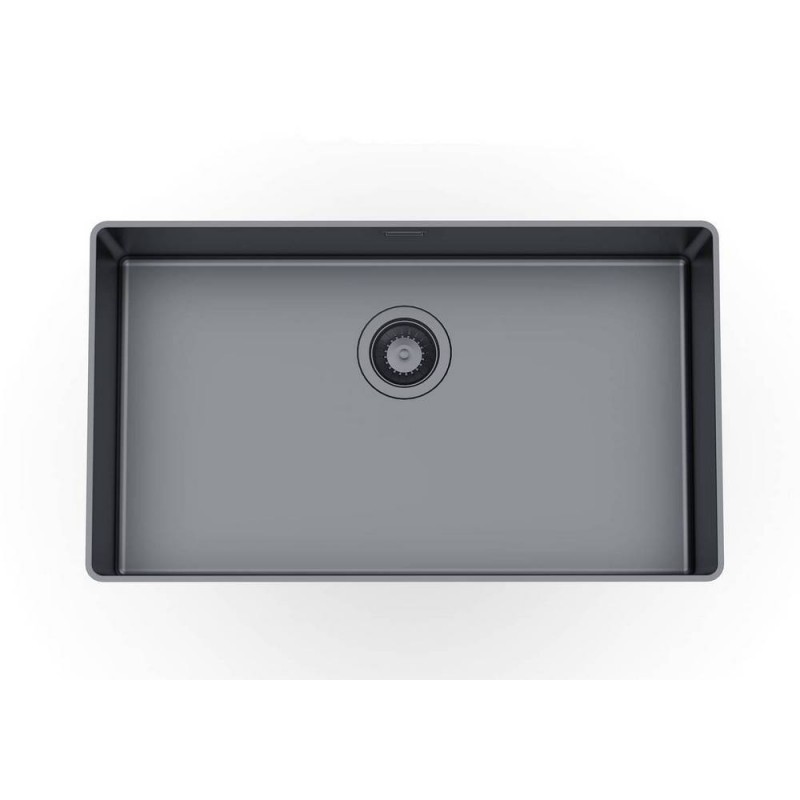 4371056 Foster Évier 1 bac 4371 056 finition acier pistolet PVD 72,6x41,6 cm