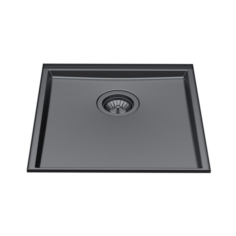 5554346 Foster Évier 1 bac 5554 346 gun metal finition acier PVD 43x43 cm