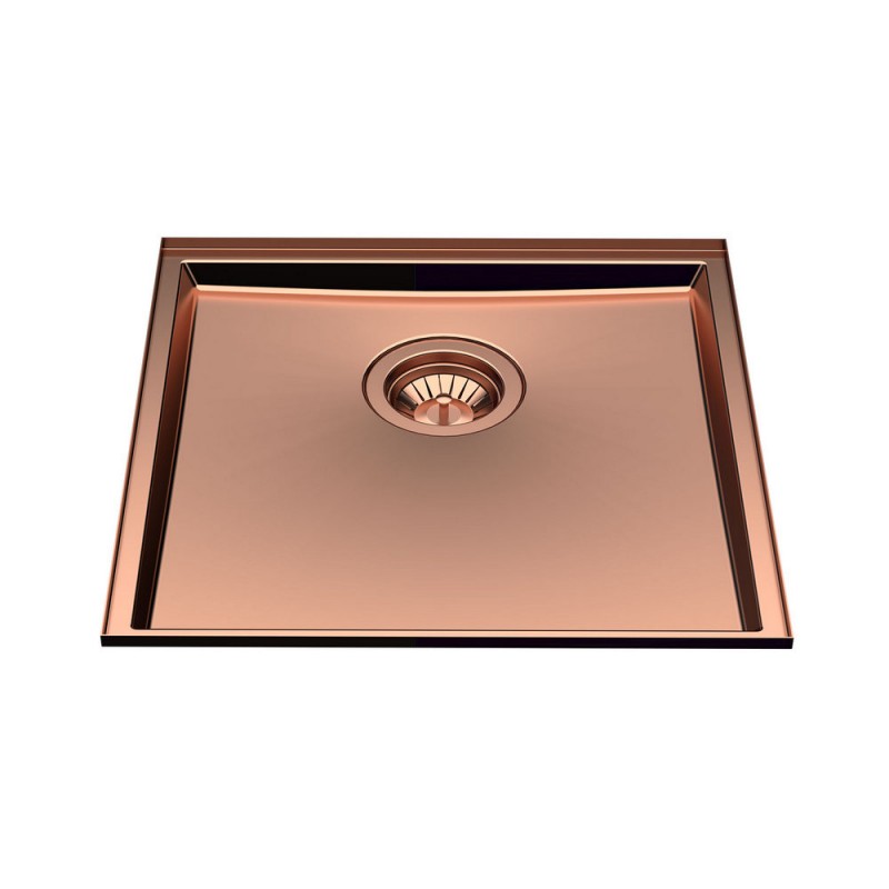 5554348 Foster Single bowl sink 5554 348 PVD copper steel finish 43x43 cm