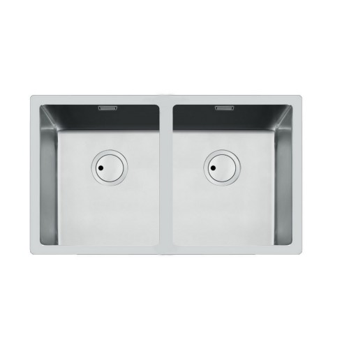 Foster Double bowl sink 3352 050 stainless steel finish 75x44 cm
