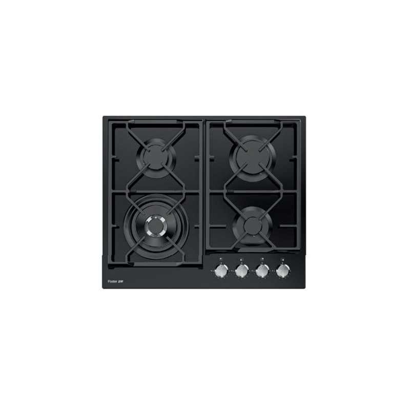 7041632 Foster Piano cottura a gas 7041 632 finitura vetro nero da 60 cm