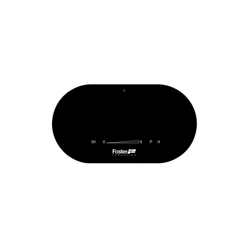 7368030 Foster Modulo touch control per 3 zone 7368 030 in vetroceramica nero da 28 cm
