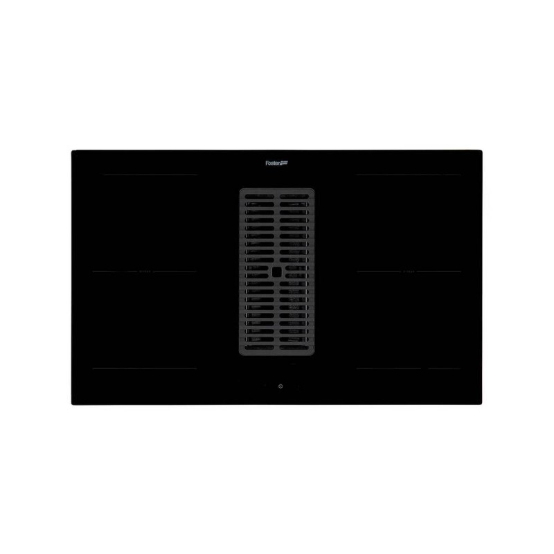 7392246 Foster Induction hob with integrated hood 7392 246 in black glass ceramic 82 cm