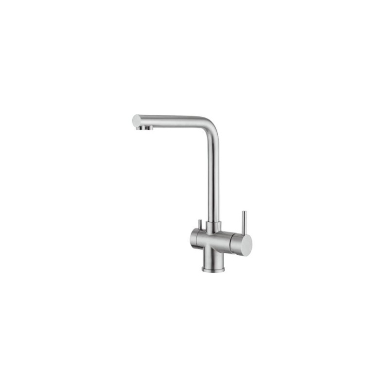 8496100 Foster Mitigeur trois voies avec double commande et bec pivotant 8496 100 finition inox