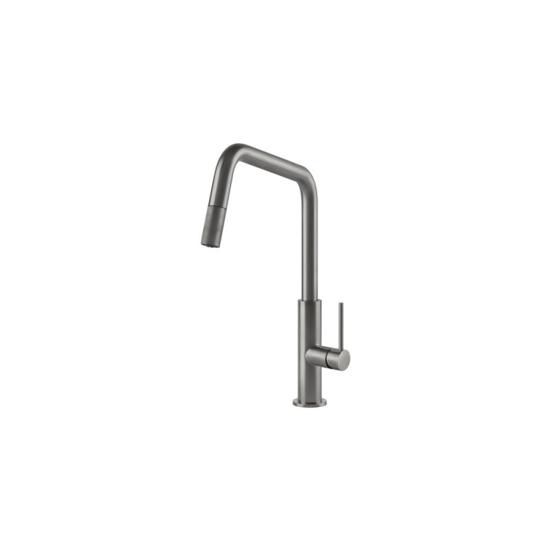 8522100 Foster Mitigeur monocommande avec bec pivotant et extractible 8522 100 finition laiton satiné