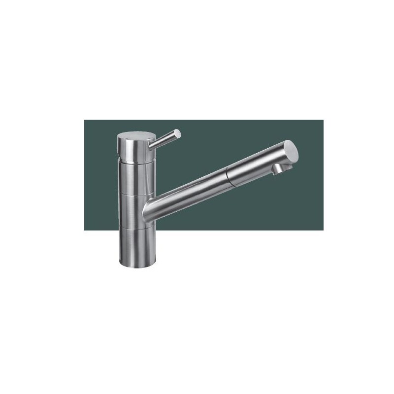 8550000 Foster Mitigeur monocommande avec bec orientable et bec extractible 8550 000 finition laiton satiné