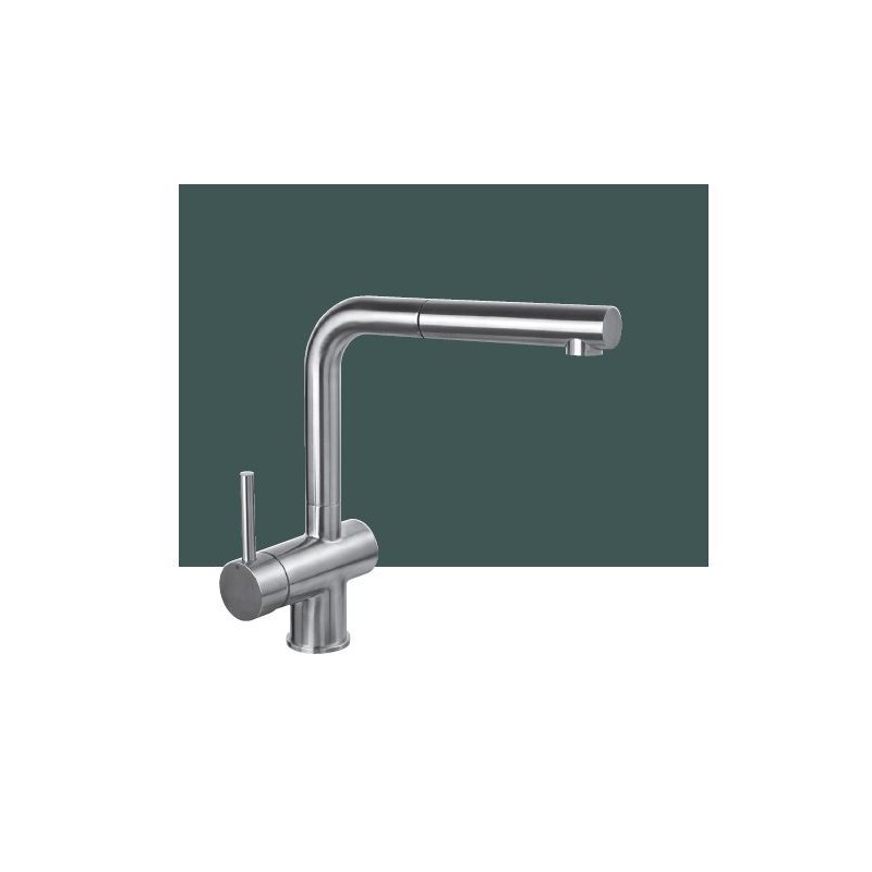 8551000 Foster Single-lever mixer with swivel spout and extractable spout 8551 000 satin brass finish