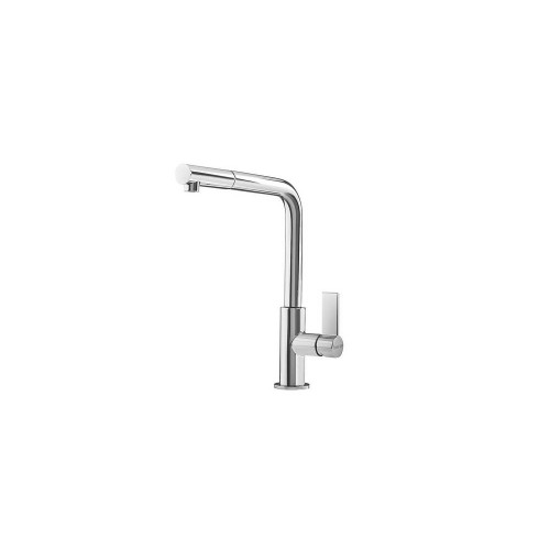 Foster Single-lever mixer with swivel and extractable spout 8497 020 chromed brass finish