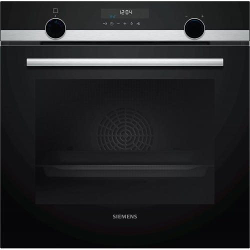 Four multifonction encastrable pyrolytique Siemens HB578A0S6 finition noire et 60 cm inox