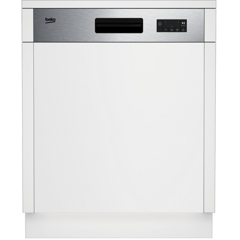 BDSN15422X Beko Partial built-in dishwasher BDSN15422X with 60 cm stainless steel dashboard