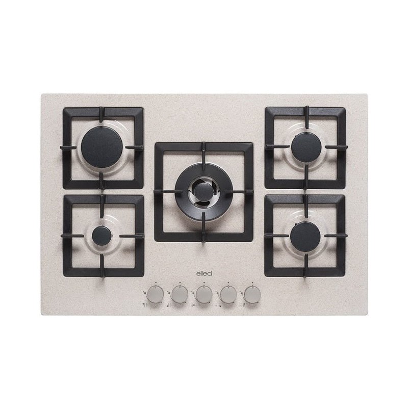 PGSP75151CS Table de cuisson à gaz Elleci PLANO 75 PGSP75151CS, 75 cm finition avoine G51