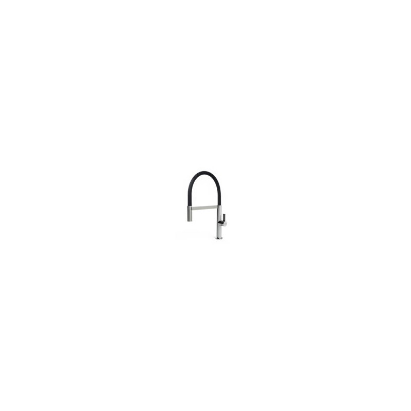 MIKWAVCR Elleci Miscelatore monocomando con canna alta girevole e doccetta estraibile WAVE MIKWAVCR finitura CR cromato