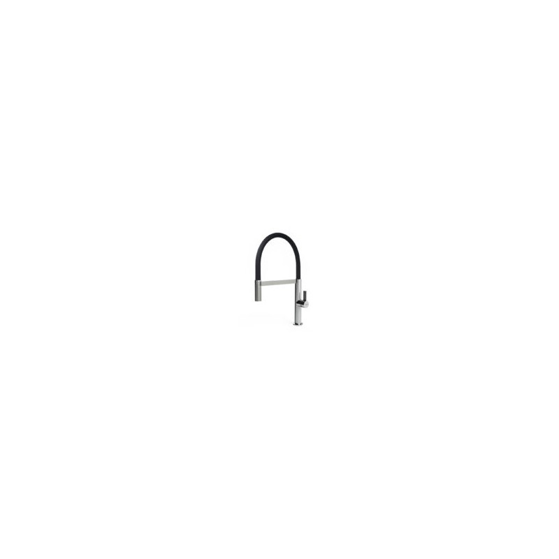 MIKWAVCR Elleci Single-lever mixer with high swivel spout and extractable hand shower WAVE MIKWAVCR CR chrome finish