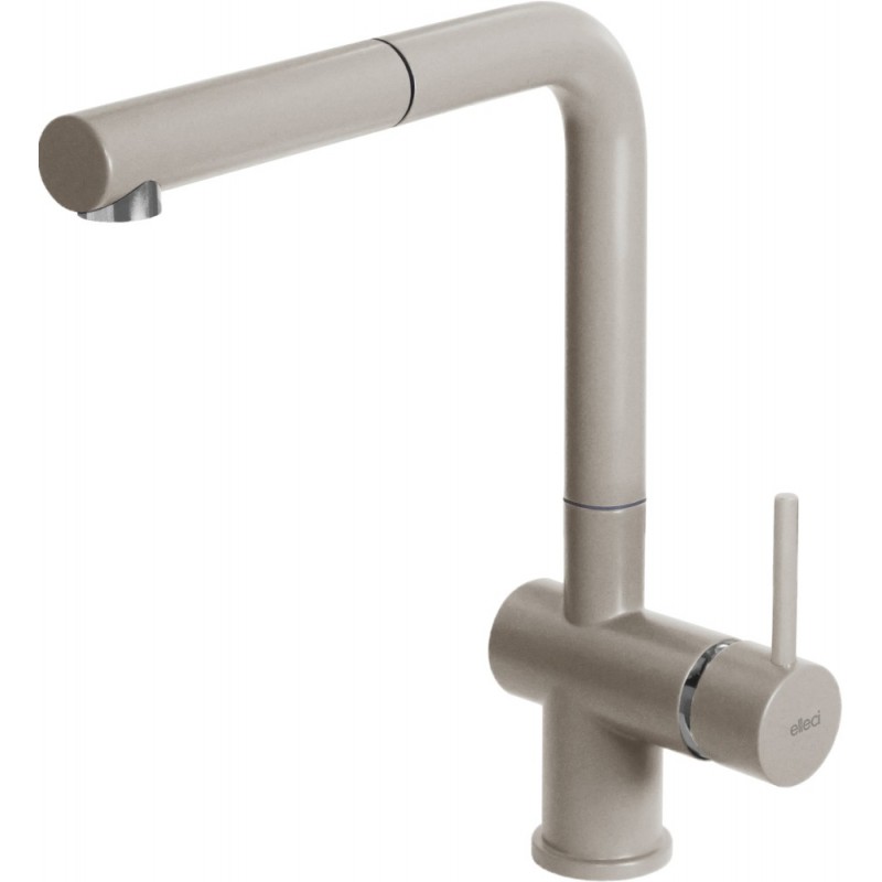 MKKSTP95 Elleci Single-lever mixer with swivel spout and extractable hand shower STREAM PLUS MKKSTP95 finish K95 champagne