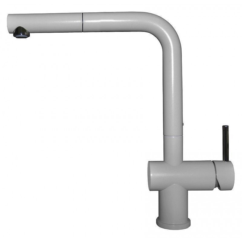 MMKSTP79 Elleci Mitigeur monocommande avec bec pivotant et douchette extractible STREAM PLUS MMKSTP79 finition aluminium M79
