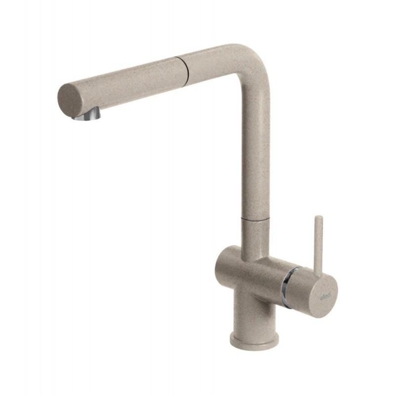 MGKSTP51 Elleci Single-lever mixer with swivel spout and extractable hand shower STREAM PLUS MGKSTP51 G51 oat finish