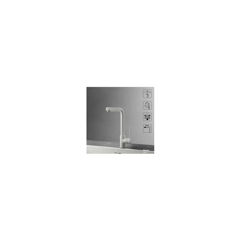 MGKTRP78 Elleci Single-lever mixer with swivel spout and extractable hand shower TRAIL PLUS MGKTRP78 G78 espresso finish