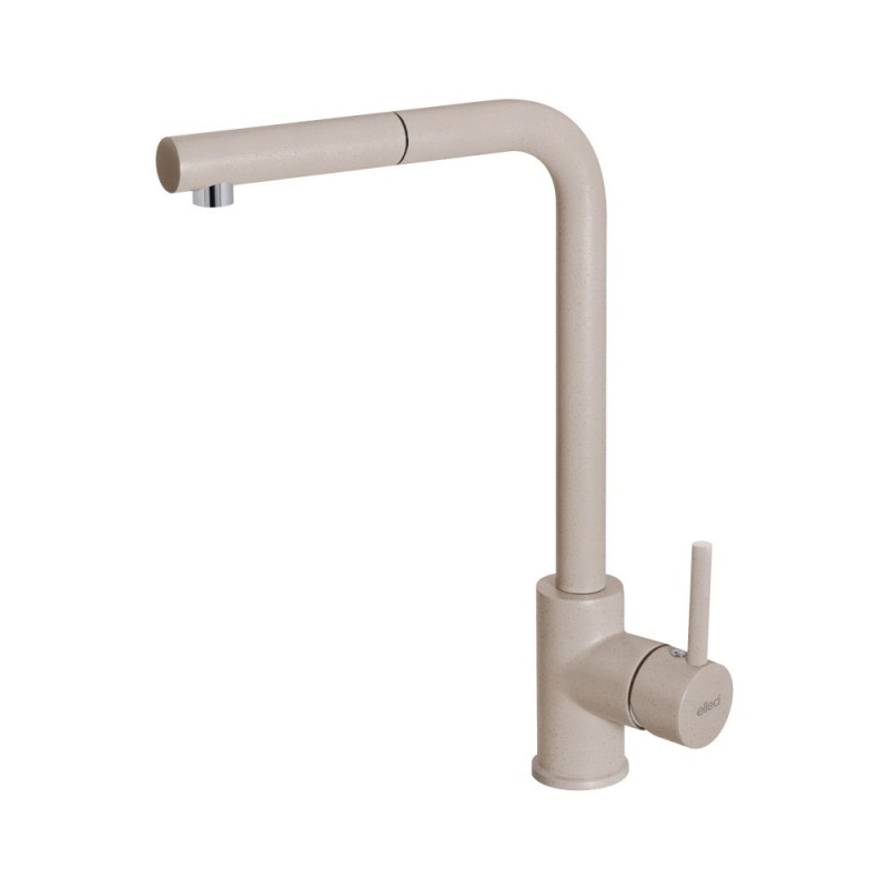 MGKTRP51 Elleci Single-lever mixer with swivel spout and extractable hand shower TRAIL PLUS MGKTRP51 G51 oat finish