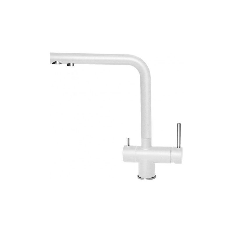 MKKTOU96 Elleci Single-lever filter mixer with swivel spout TOURMALINE MKKTOU96 white K96 finish
