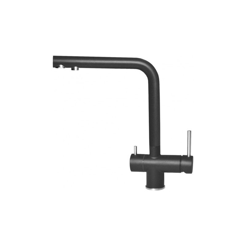 MGKTOU40 Elleci Mezclador monomando de filtro con caño giratorio TOURMALINE MGKTOU40 acabado negro G40