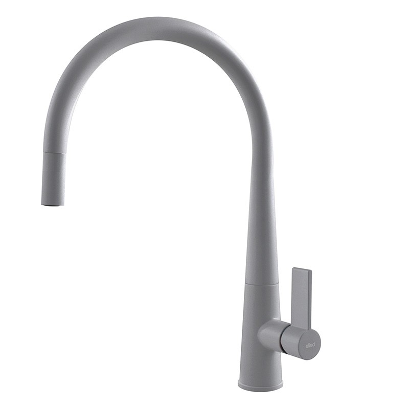 MMKATP79 Elleci Miscelatore monocomando con canna girevole e doccetta estraibile ATHENA PLUS MMKATP79 finitura M79 alluminio