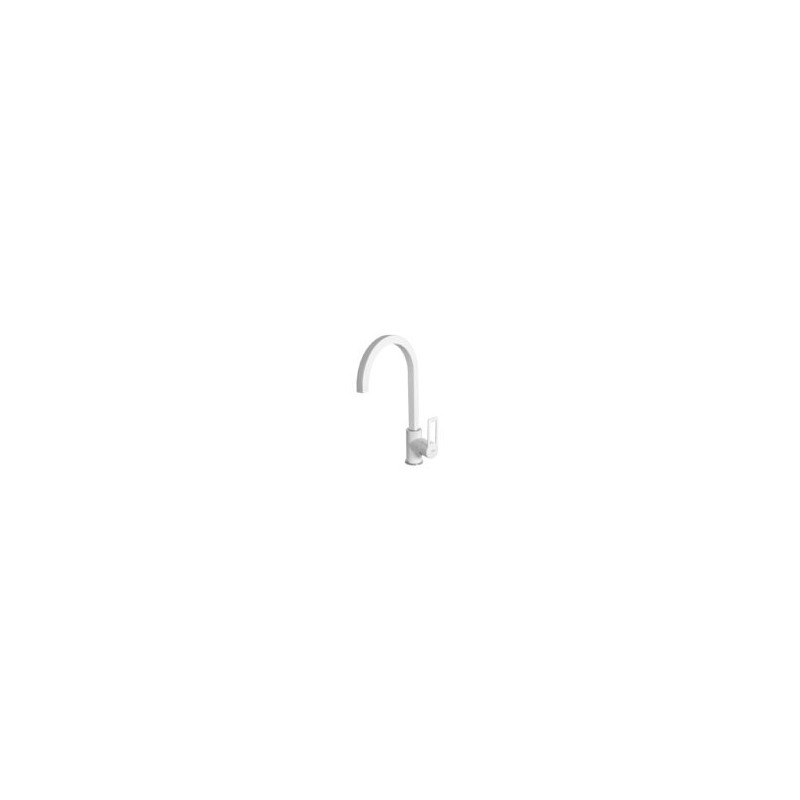MKKBRI96 Elleci Single-lever mixer with swivel spout BRIDGE MKKBRI96 white K96 finish