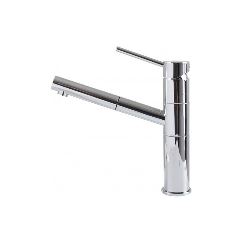 MIKRENCR Elleci Single-lever mixer with swivel spout and extractable hand shower RENO MIKRENCR CR chrome finish