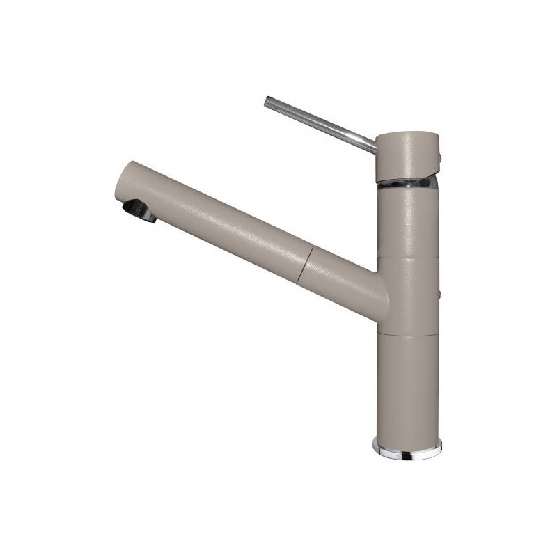 MGKREN43 Elleci Mitigeur monocommande avec bec orientable et douchette extractible RENO MGKREN43 G43 finition gris tourterelle