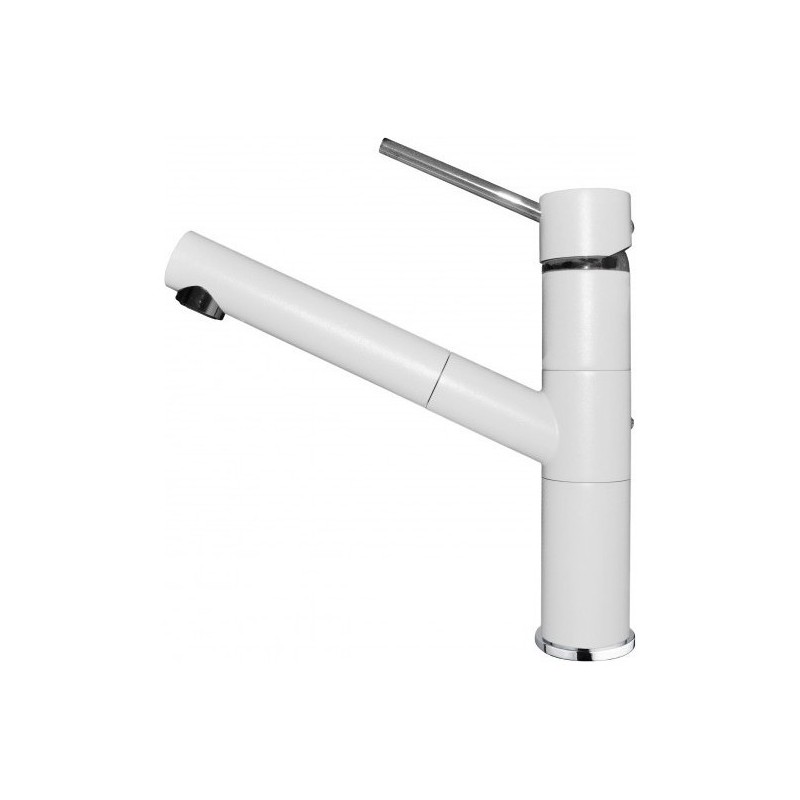 MGKREN68 Elleci Single-lever mixer with swivel spout and extractable hand shower RENO MGKREN68 white G68 finish