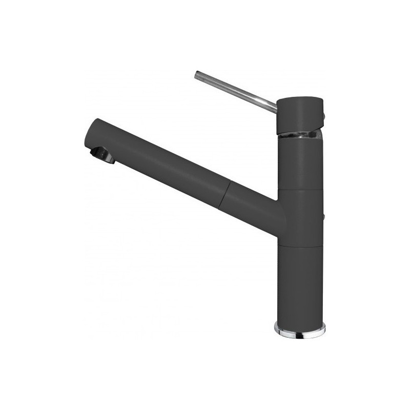 MGKREN59 Elleci Mitigeur monocommande avec bec orientable et douchette extractible RENO MGKREN59 finition anthracite G59