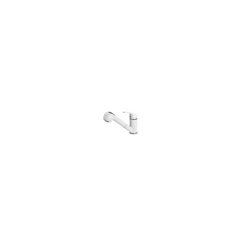 MGKVEN68 Elleci Single-lever mixer with swivel spout and extractable hand shower VENERE MGKVEN68 white G68 finish