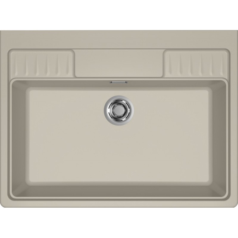 LKS90095XLP Elleci Évier simple SPAZIO 900 EXTRA LKS90095XLP finition composite K95 champagne 90x66,5 cm